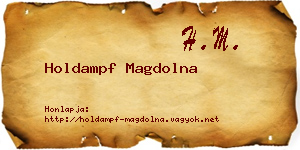 Holdampf Magdolna névjegykártya