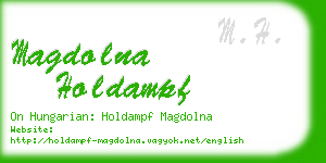 magdolna holdampf business card